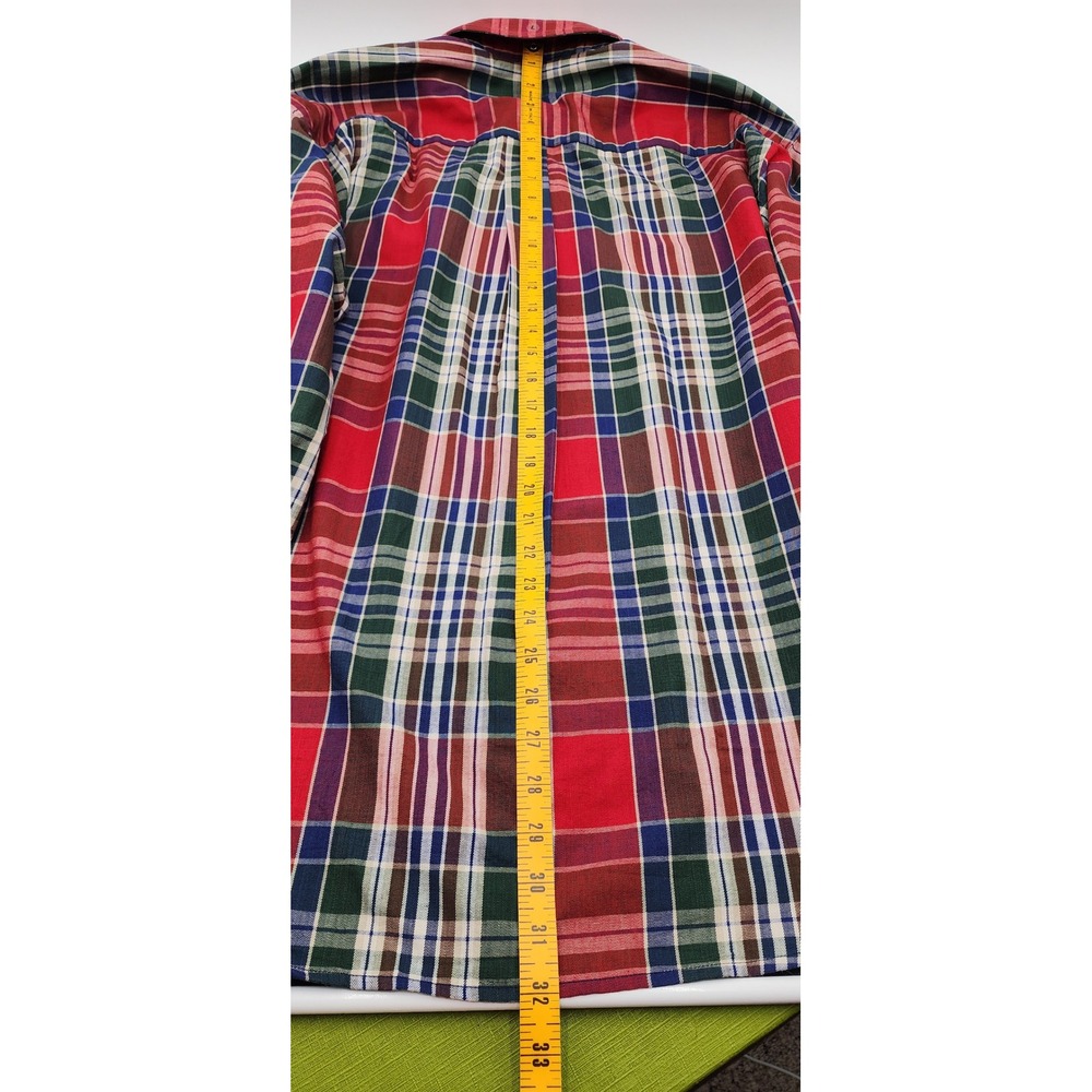 Vintage Dockers Plaid Button Down Shirt Mens Large Multicolor Long Sleeve NWT - Picture 8 of 12